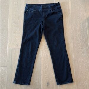Jag Black Straight Leg Jeans. Size 14 High Rise Slim Leg.